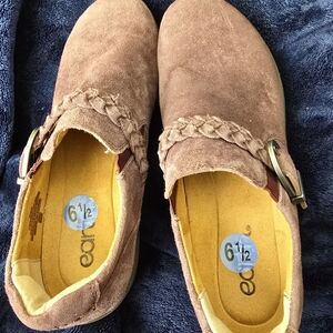 Earth Purple Suede Slip-On Shoes with Braided Detail 6.5 EUC